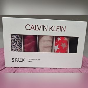 CALVIN KLEIN 5-Pack Logo-Waist Bikini Panties XL/Multicolor